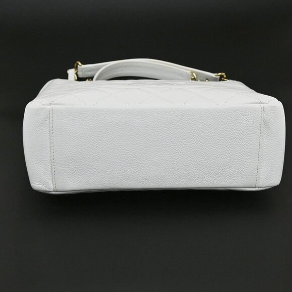 CHANEL CC Logo PST Chain Shoulder Bag Grained Calfskin Leather WE GHW 620RL281 - Picture 16 of 16